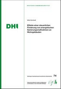 Abbildung von: Effekte einer steuerlichen Förderung von energetischen Sanierungsmaßnahmen an Wohngebäuden - Mecke-Druck