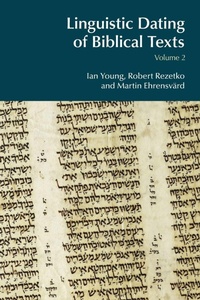 Enlarge image Cover: Linguistic Dating of Biblical Texts: Volume 2 - Routledge