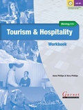 Cover: Moving into Tourism and Hospitality Workbook with audio CD - Garnet Education