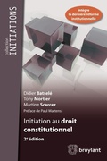 Cover: Initiation au droit constitutionnel - Bruylant
