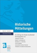 Cover: Historische Mitteilungen 26 (2013/2014) - Franz Steiner Verlag