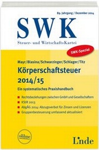 Abbildung von: SWK-Spezial Körperschaftsteuer 2014/15 - Linde