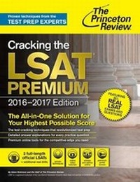 Enlarge image Cover: Cracking the LSAT Premium with 3 Real Practice Tests, 27th Edition - Clarkson Potter