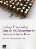 Cover: Findings from Existing Data on the Department of Defense Industrial Base - RAND
