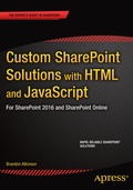 Cover: Custom SharePoint Solutions with HTML and JavaScript - APress