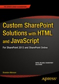 Cover: Custom SharePoint Solutions with HTML and JavaScript - APress