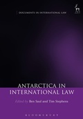 Cover: Antarctica in International Law - Hart Publishing