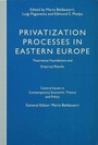 Cover: Privatization Processes in Eastern Europe - Palgrave Macmillan
