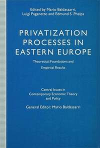 Enlarge image Cover: Privatization Processes in Eastern Europe - Palgrave Macmillan