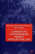 Cover: Currents in Contemporary French Intellectual Life - Palgrave MacMillan