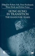 Cover: Hong Kong in Transition - Palgrave MacMillan
