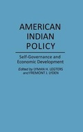Cover: American Indian Policy - Praeger Publishers Inc