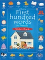 Cover: First 100 Words in French Sticker Book - Usborne Publishing Ltd