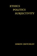 Cover: Ethics-Politics-Subjectivity - Verso Books