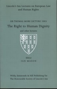 Enlarge image Cover: Sir Thomas More Lectures 2003 - Wildy, Simmonds and Hill Publishing