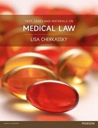 Abbildung von: Text, Cases and Materials on Medical Law - Pearson