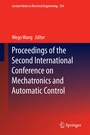 Cover: Proceedings of the Second International Conference on Mechatronics and Automatic Control - Springer