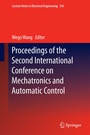 Cover: Proceedings of the Second International Conference on Mechatronics and Automatic Control - Springer