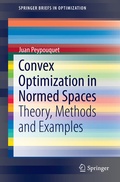 Cover: Convex Optimization in Normed Spaces - Springer
