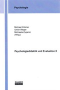 Cover: Psychologiedidaktik und Evaluation X - Shaker