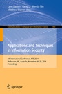 Cover: Applications and Techniques in Information Security - Springer