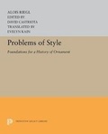 Cover: Problems of Style - Princeton University Press