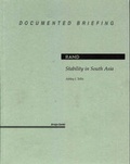 Cover: Stability in South Asia - RAND