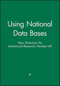 Enlarge image Cover: Using National Data Bases - Jossey-Bass