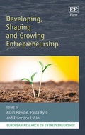 Cover: Developing, Shaping and Growing Entrepreneurship - Edward Elgar Publishing