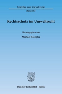Abbildung von: Rechtsschutz im Umweltrecht. - Duncker & Humblot