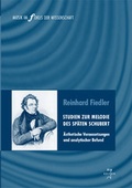 Cover: Studien zur Melodie des sp&auml;ten Schubert - Are Verlag