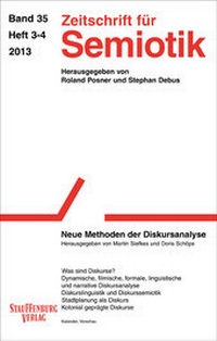 Enlarge image Cover: Zeitschrift für Semiotik / Neue Methoden der Diskursanalyse - Stauffenburg