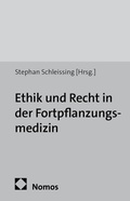 Cover: Ethik und Recht in der Fortpflanzungsmedizin - Nomos