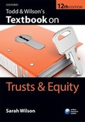 Cover: Todd & Wilson's Textbook on Trusts & Equity - Oxford University Press