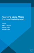 Cover: Analyzing Social Media Data and Web Networks - Palgrave Macmillan