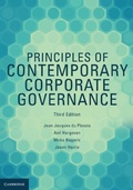 Cover: Principles of Contemporary Corporate Governance - Cambridge University Press
