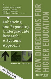 Enlarge image Cover: Enhancing and Expanding Undergraduate Research: A Systems Approach - Jossey-Bass