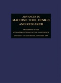 Cover: Advances in Machine Tool Design and Research 1969 - Elsevier