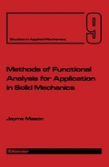 Cover: Methods of Functional Analysis for Application in Solid Mechanics - Elsevier