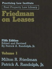 Abbildung von: Friedman on Leases: v. 1 - Practising Law Institute
