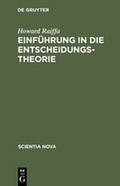 Cover: Einf&uuml;hrung in die Entscheidungstheorie - De Gruyter Oldenbourg