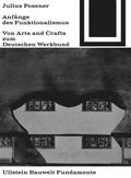 Cover: Anf&auml;nge des Funktionalismus - Birkh&auml;user