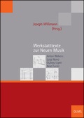 Cover: Werkstatttexte zur Neuen Musik - Georg Olms Verlag