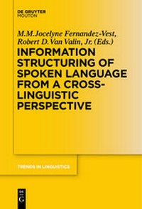 Abbildung von: Information Structuring of Spoken Language from a Cross-linguistic Perspective - De Gruyter Mouton