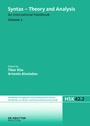 Cover: Syntax - Theory and Analysis. Volume 2 - De Gruyter Mouton