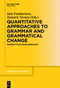 Cover: Quantitative Approaches to Grammar and Grammatical Change - De Gruyter Mouton