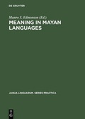 Cover: Meaning in Mayan Languages - De Gruyter Mouton