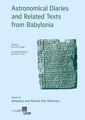 Cover: Astronomical Diaries and Related Texts from Babylonia - Verlag der &ouml;sterreichischen Akademie der Wissenschaften