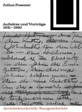 Cover: Aufs&auml;tze und Vortr&auml;ge 1931-1980 - Birkh&auml;user Verlag GmbH