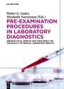 Cover: Pre-Examination Procedures in Laboratory Diagnostics - De Gruyter